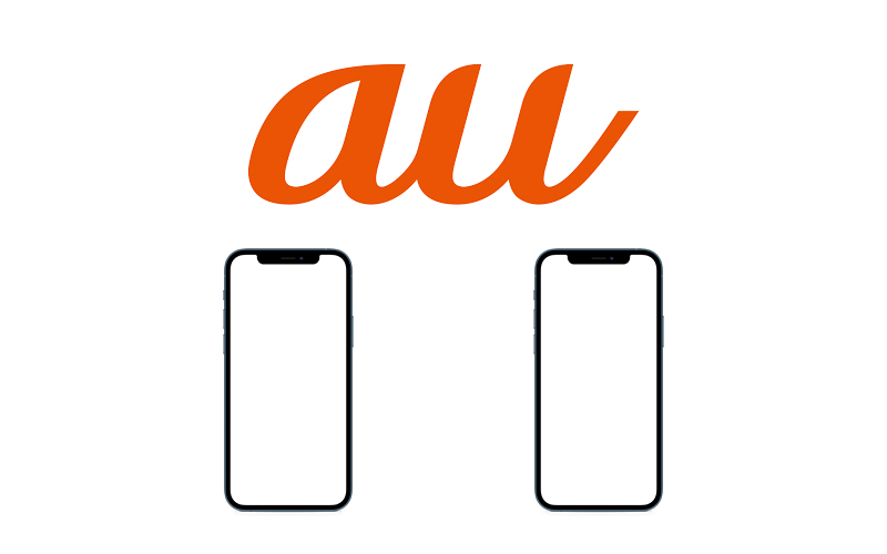 auのロゴとiPhoneの画像