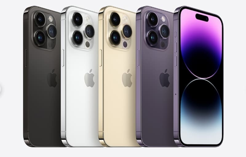 最新のiPhone 14Proの全カラー