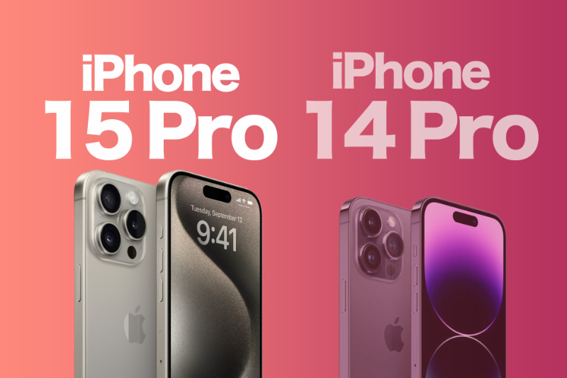  iPhone 15 Pro 14 Pro 比較