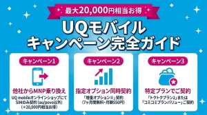 UQモバイルのキャンペーンを全て独自比較！乗り換え/新規で”お得度”調査【2026年4月度】